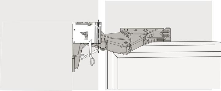 Produktbild Hettich Führungsscharnier Kamat 115°