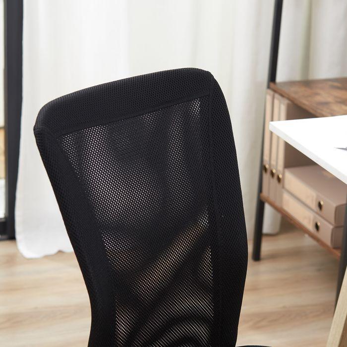 Produktbild Swisshandel24 Bürostuhl ergonomisch, mit atmungsaktiver Rückenlehne, bis 100 kg belastbar, Schwarz