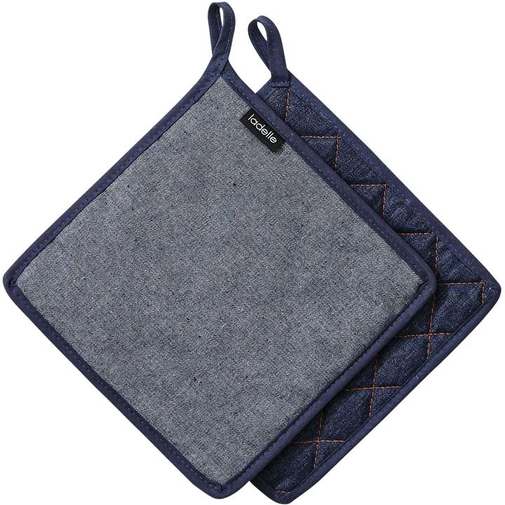 Ladelle Topflappen Denim 21x21 cm 2 Stk. (Baumwolle (CO), Polyester (PES))