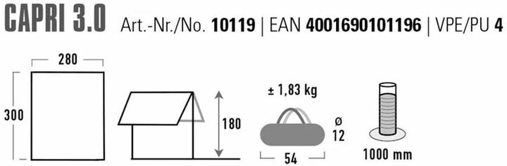 Actual product image High Peak Capri 3 (300 x 280 cm)
