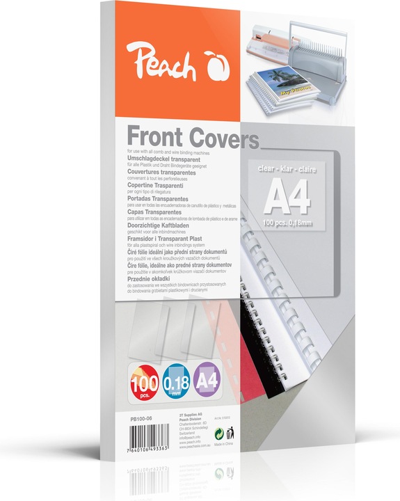 Produktbild Peach Einbanddeckel
