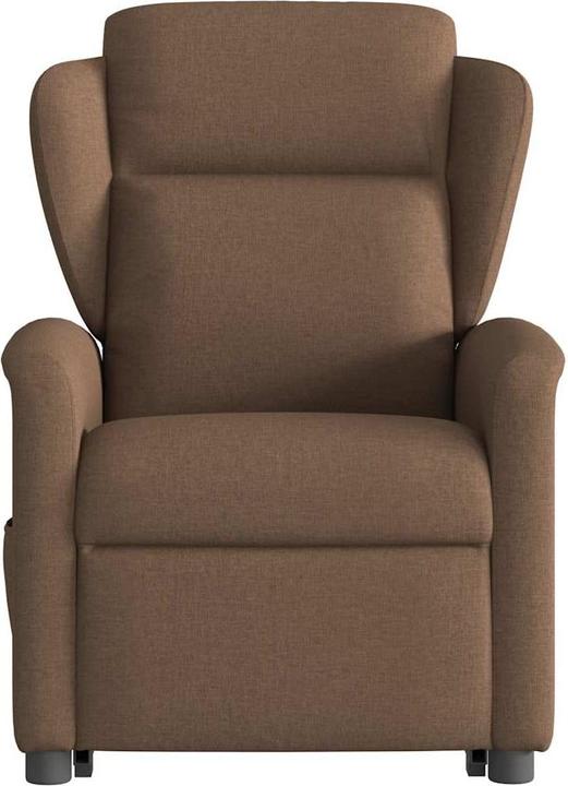Immagine prodotto vidaXL Poltrona massaggiante con ausilio stand-up in tessuto marrone
