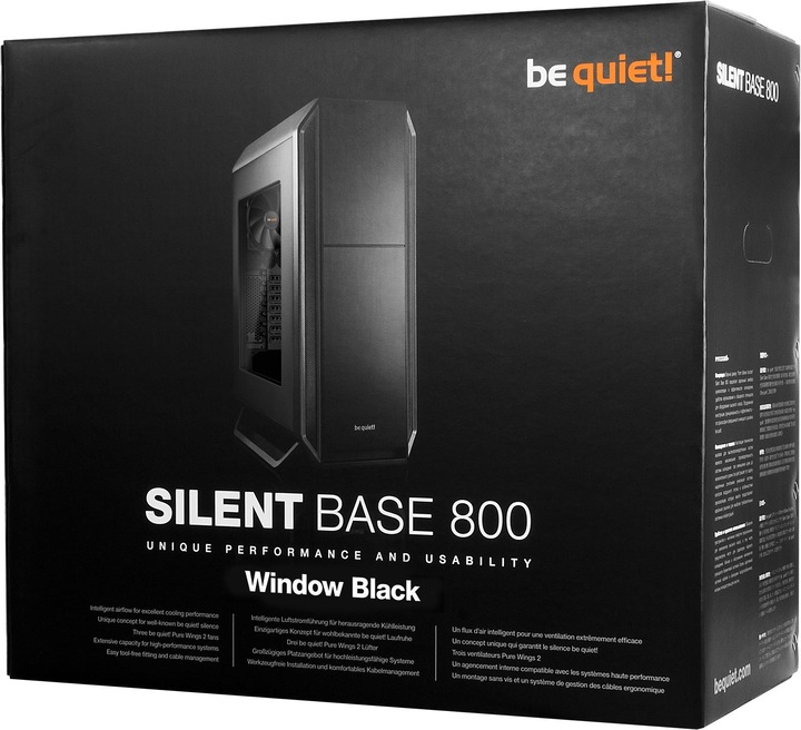 Produktbild be quiet! Silent Base 800 Window (ATX, mATX, Mini-ITX)