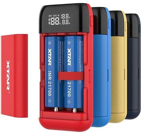 Immagine prodotto Xtar PB2S (1 pz., 18650, 20700, 21700, Caricabatterie senza batteria)
