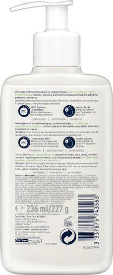 Actual product image CeraVe Cream-to-Foam (Cleansing Foam, 236 ml)