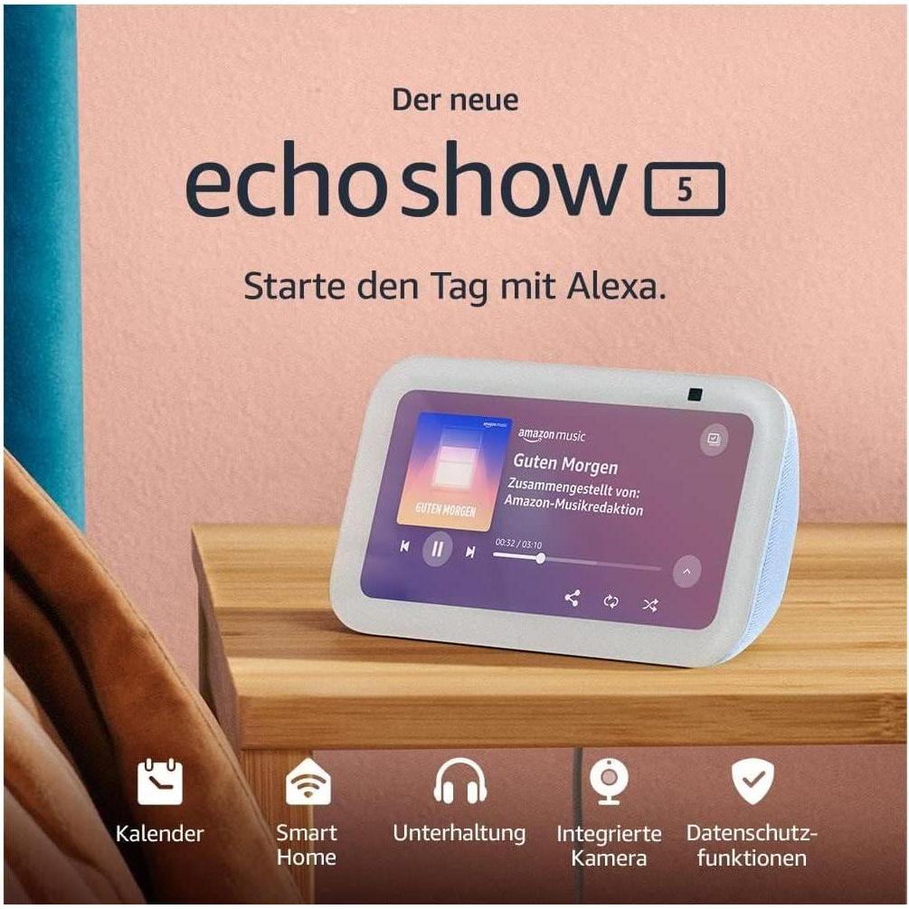 Thumbnail - Amazon Echo Show 5 (3rd generation) (Amazon Alexa), Smart Speaker, Blau, Weiss