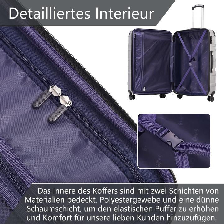 Image du produit Coolife Hartschalen-Reisekoffer