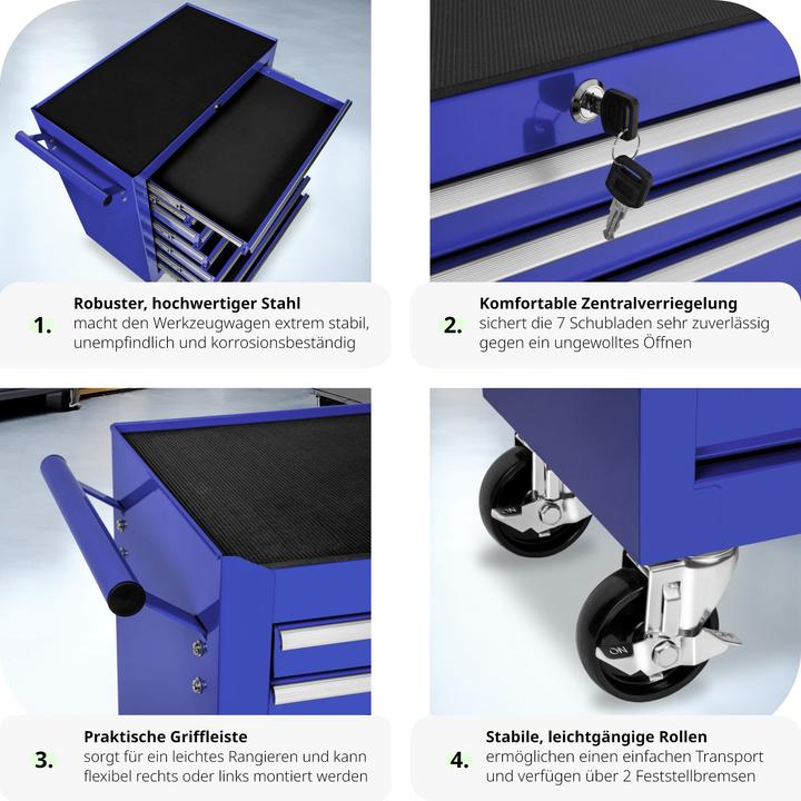 Image du produit tectake Chariot à outils (1 x)