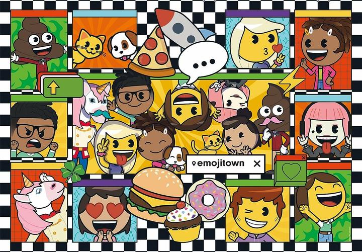 Produktbild Clementoni Puzzle Super Color Emoji Town, 180 Teile. (180 Teile)