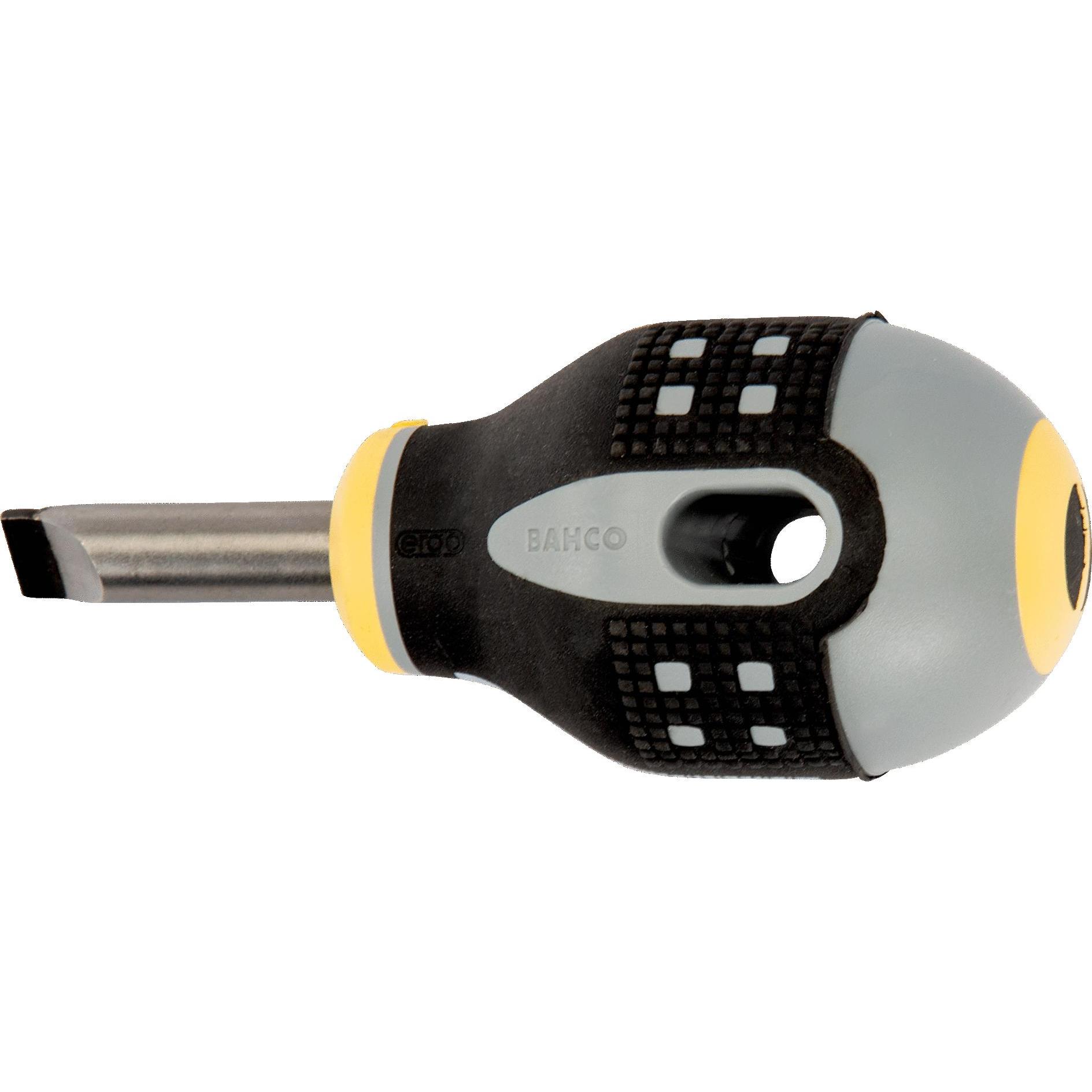 Thumbnail - Bahco, Schraubenzieher, ERGO Schraubendreher für Schlitzschrauben, gerade, mit kurzem Gummigriff, 1 mm x 5,5 mm x 25 mm ...
