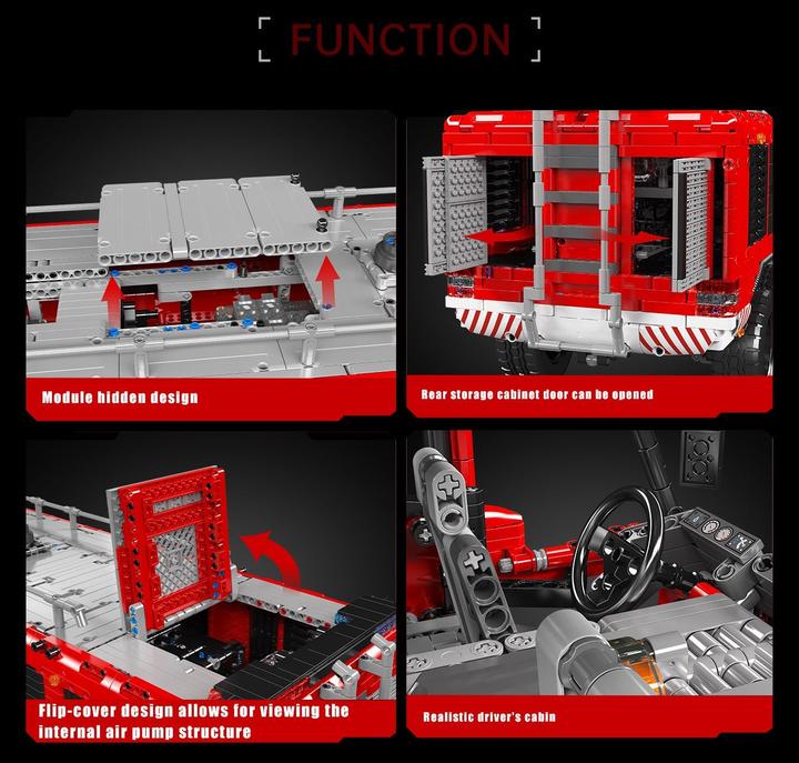 Image du produit Mould King Véhicule de secours de l'aéroport