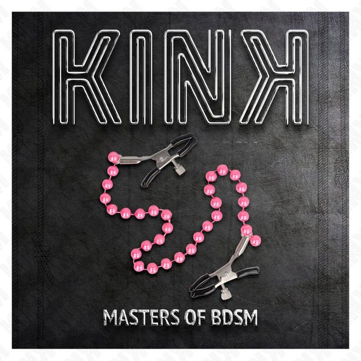 Actual product image Pipedream Pearl Necklace Nipple Clamps Purple 30 Cm