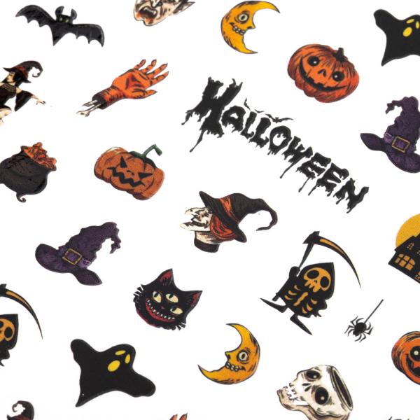 Produktbild Nagellack24 Nail Art Sticker Selbstklebend Mix Halloween