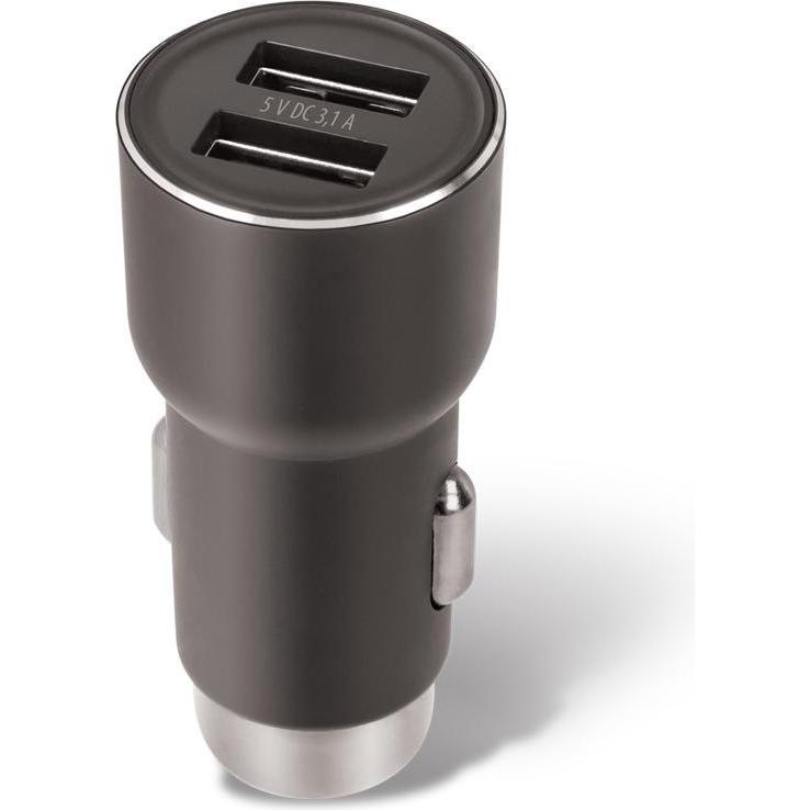 Forever CC-04 Autoladegerät 2x USB 3.1A schwarz, Auto Adapter, Schwarz