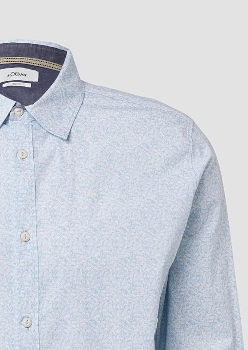 Immagine prodotto s.Oliver Hemd Slim Fit: Baumwollhemd mit All-over-Print (M)