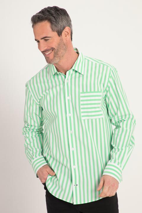 Produktbild JP1880 Streifenhemd, Langarm, Kentkragen, Modern Fit (XXL)