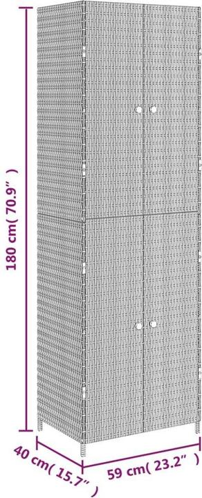 Produktbild vidaXL Gartenschrank