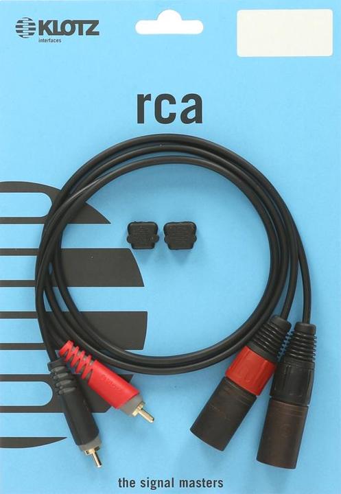 Image du produit Klotz Câble AT-CM0100 RCA-XLRmale 1m (1 m, Câbles XLR)