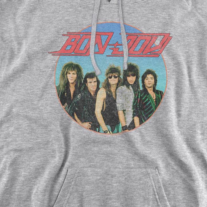 Produktbild Bon Jovi Kapuzenpullover meliert (M)