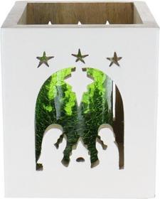 Produktbild MICA Living Windlicht mit Sternen - ca. 17 x 14,5 x 14,5 cm