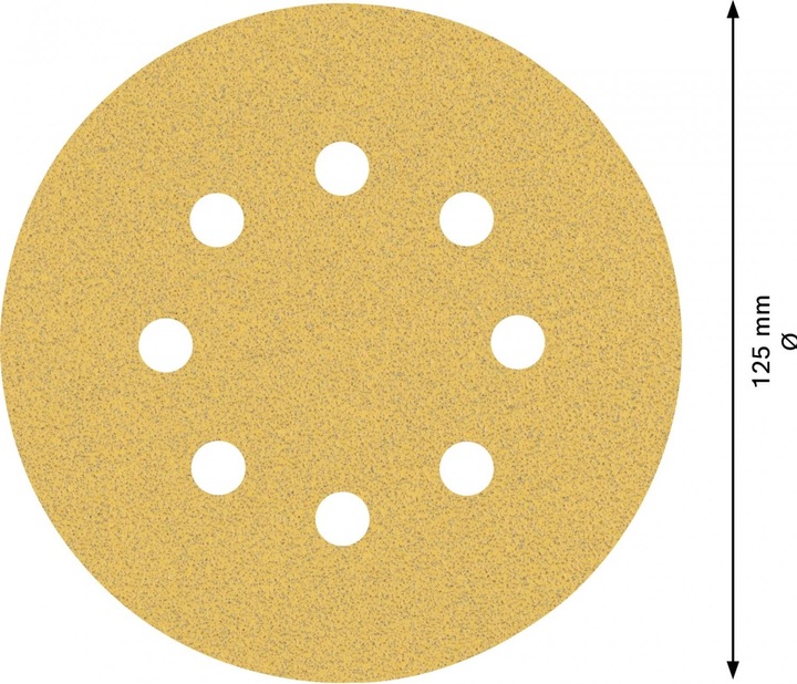 Actual product image Bosch Professional Zubehör EXPERT C470 Sanding paper with 8 holes for random orbital sanders, 125 mm, G 80, 50 pcs. (80)