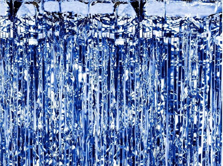 Produktbild Partydeco Partyaccessoire Vorhang 90 x 250 cm, Dunkelblau (1 Stück)