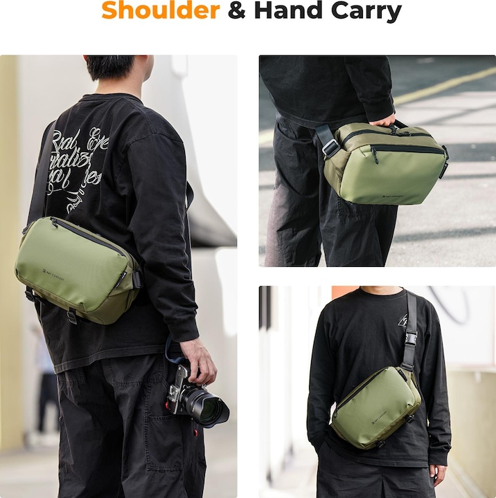 Actual product image K&F Concept Sling Bag 10L Urban Wander 01 (Camera shoulder bag, 10 l)