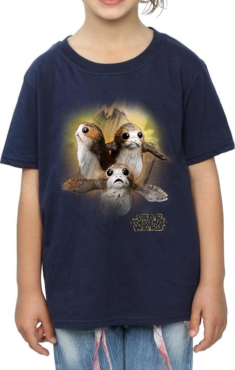 Immagine prodotto Star Wars Maglietta Porg in cotone spazzolato per bambine (152, 158)