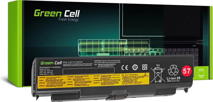 Produktbild GreenCell Laptop-Akku für Lenovo Thinkpad L440 / L540 / T540p u.v.m. (6 Zellen, 4400 mAh)