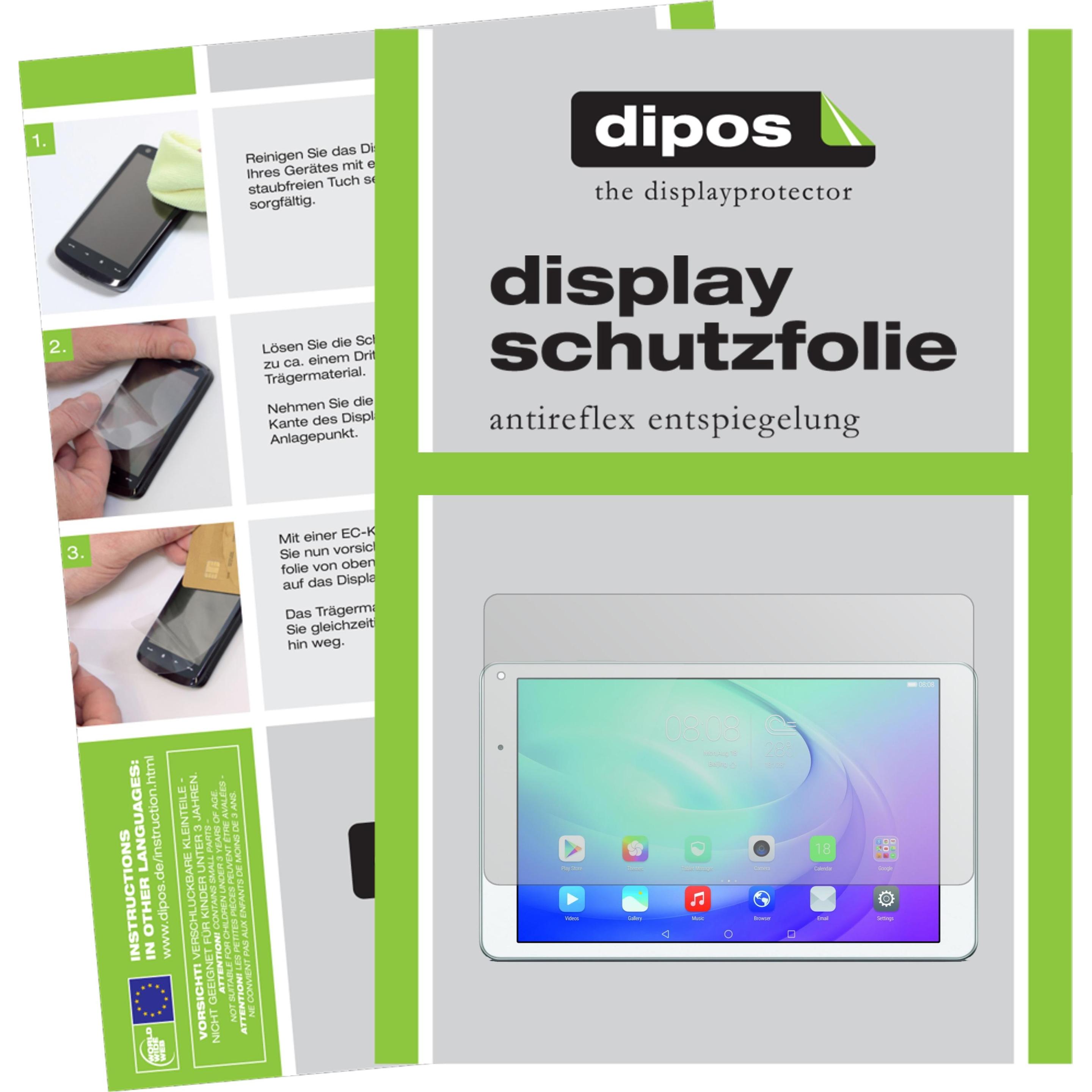 Dipos Displayschutzfolie Antireflex (2 Stück, Huawei MediaPad T2 10.0 Pro), Tablet Schutzfolie