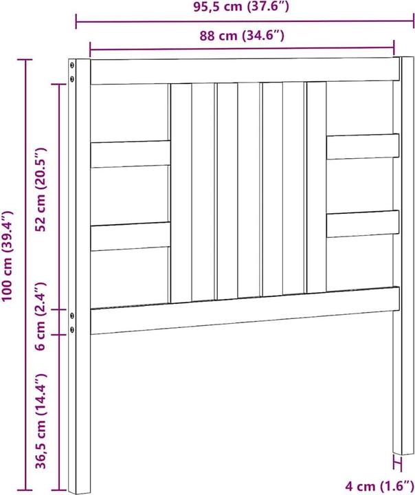 Immagine prodotto vidaXL Lior (96 x 4 x 100 cm)