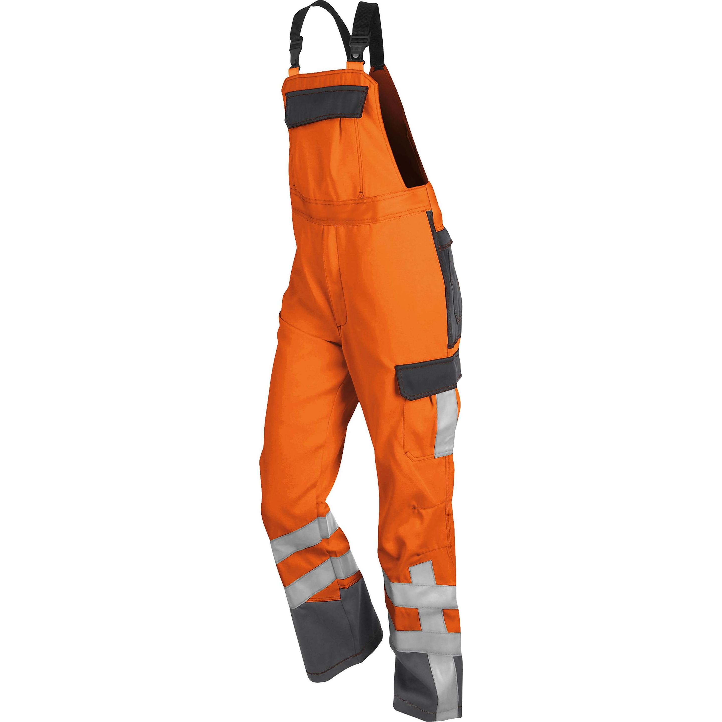 Kübler, Arbeitshose, unisex Warnschutz-Latzhose PSA SAFETY X7 warnorange, anthrazit Grösse 25 (25)