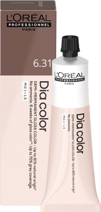 Produktbild L'Oréal Professionnel L'Oréal Dia Color 6,31 Dunkelblond Gold Asch 60 ml (6,31 Dunkelblond Gold Asch)
