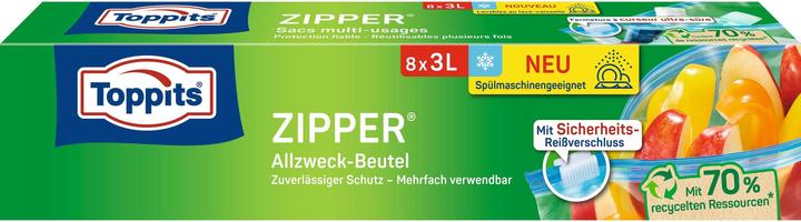 Produktbild Toppits Zipper 8 x 3L (8x)