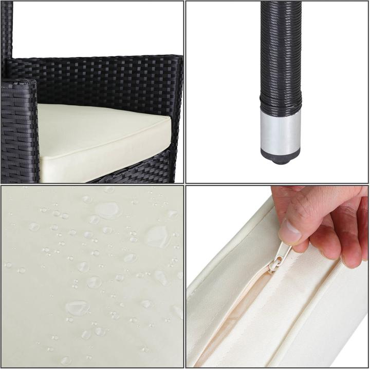 Produktbild Casaria Polyrattan Gartenstühle