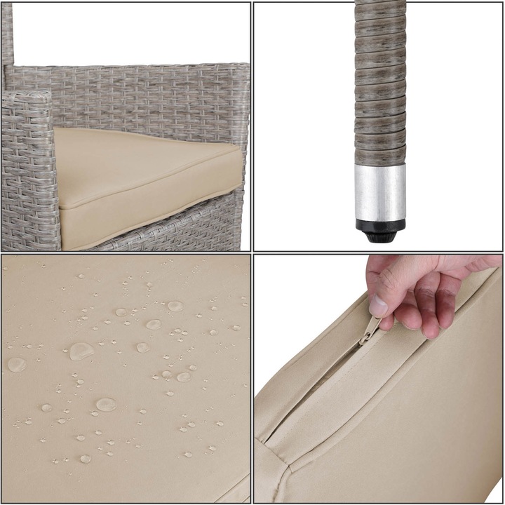 Produktbild Casaria Polyrattan Gartenstühle