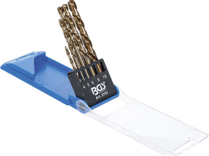 Actual product image BGS Drill Set | left cutting | 5 pcs. (4 - 5 - 6 - 8 - 10 mm)