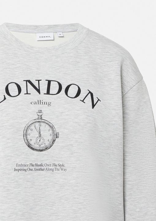 Produktbild Comma Sweatshirt Sweatshirt im Relaxed Fit mit 3D-Applikation (34)