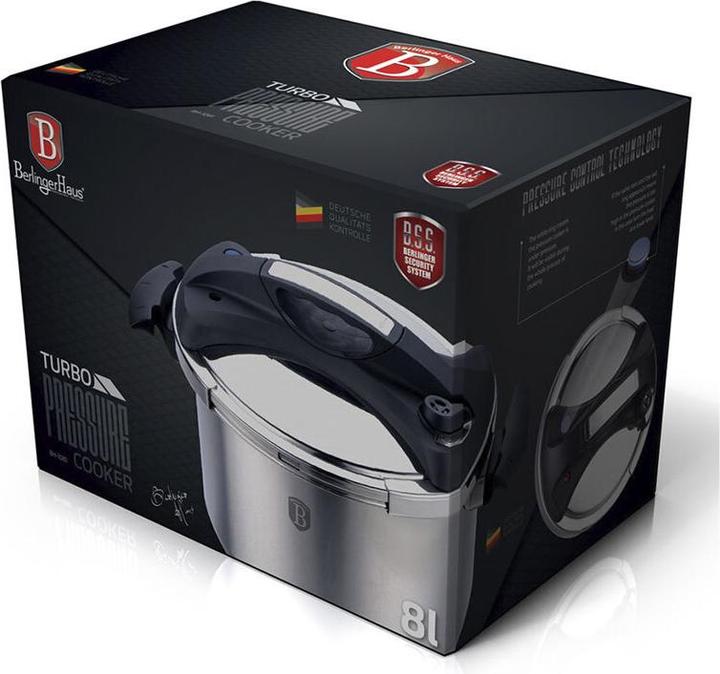 Produktbild BerlingerHaus Turbo Schnellkochtopf (22 cm, Dampfkochtopf, Edelstahl)