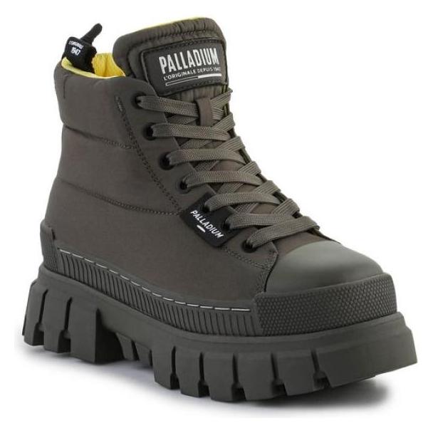 Palladium, Vrouwen, Laarzen, Revolt Stiefel-Überpolster, Groen, Zwart, (38)
