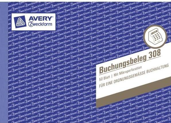 Produktbild Avery Buchungsbeleg (50 x)