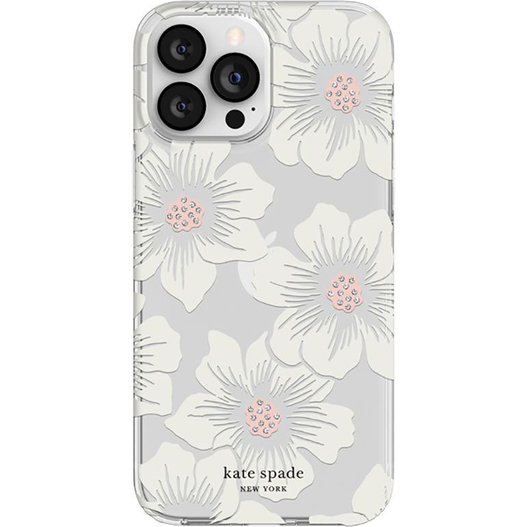 Kate Spade New York Protective Hardshell Case (Apple iPhone 13 Pro Max, Apple iPhone 12 Pro Max), Smartphone Hülle, Weis...
