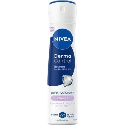 NIVEA, Deodorante, Derma Control Restore Antiperspirant Spray 150ml (Getto vaporizzato, 150 ml)
