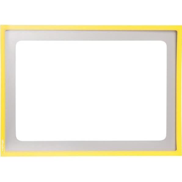 Ultradex, Mappe, Infotasche mit Ausschnitt A4 quer BxH 312x225mm selbstklebend VE=5 Stück gelb (A4, 1 x)