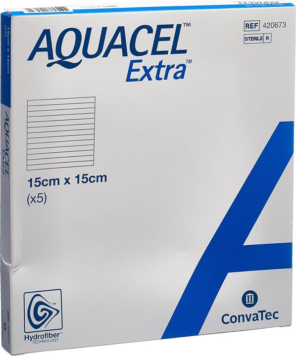 Actual product image Aquacel Extra Hydrofiber bandage (5 x)