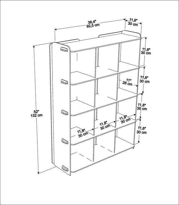 Actual product image Hanah Home Santino (92.5 x 30 x 132 cm)