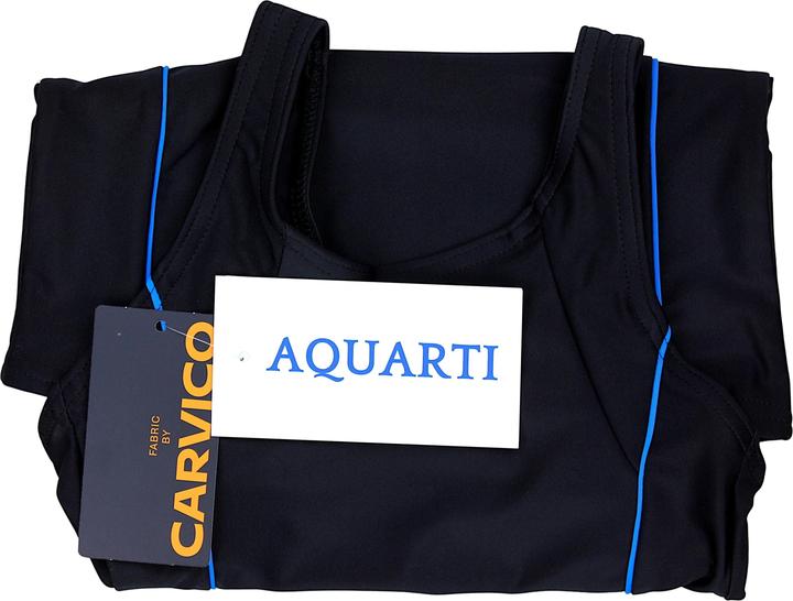 Produktbild Aquarti Mädchen Badeanzug mit Bein Ringerrücken – Sport Badeanzug mit Racerback, Chlorresistent (146)