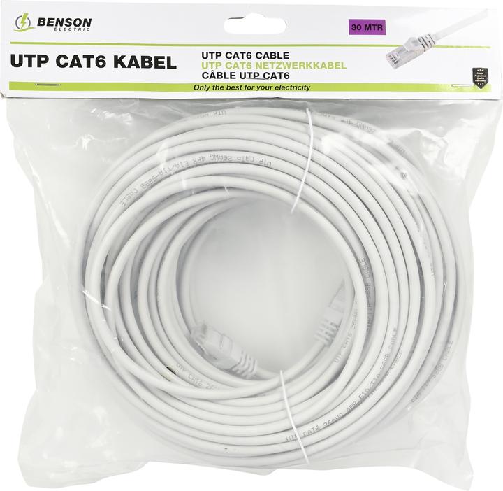 Produktbild Benson Electric UTP CAT6 Netzwerkkabel 30 m (U/UTP, CAT6, 30 m)