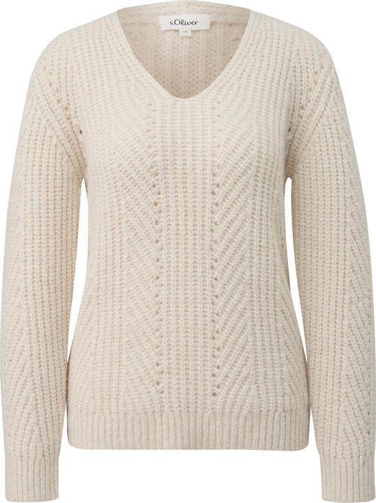 Produktbild s.Oliver Strickpullover Strickpullover mit Glitzergarn und Pailletten-Details (46)