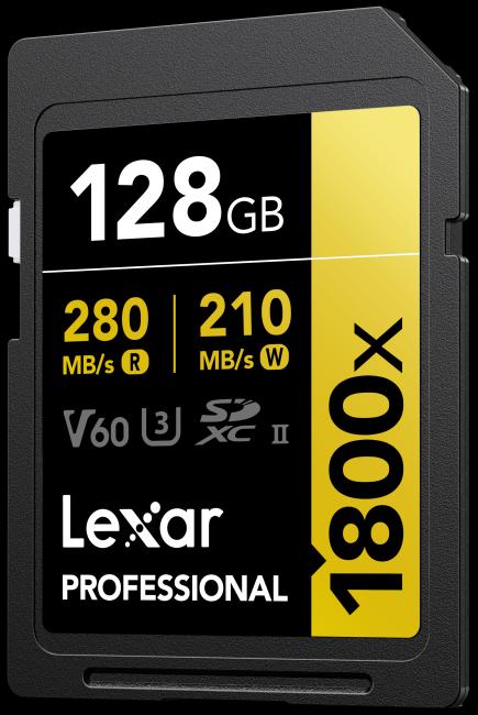 Image du produit Lexar Professional 1800x (128 Go, SDXC, U3, UHS-II)